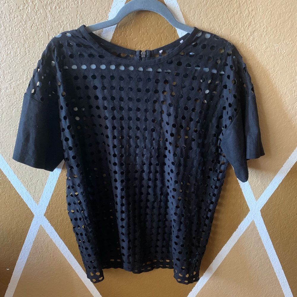 F21 Mesh Cutout Shirt